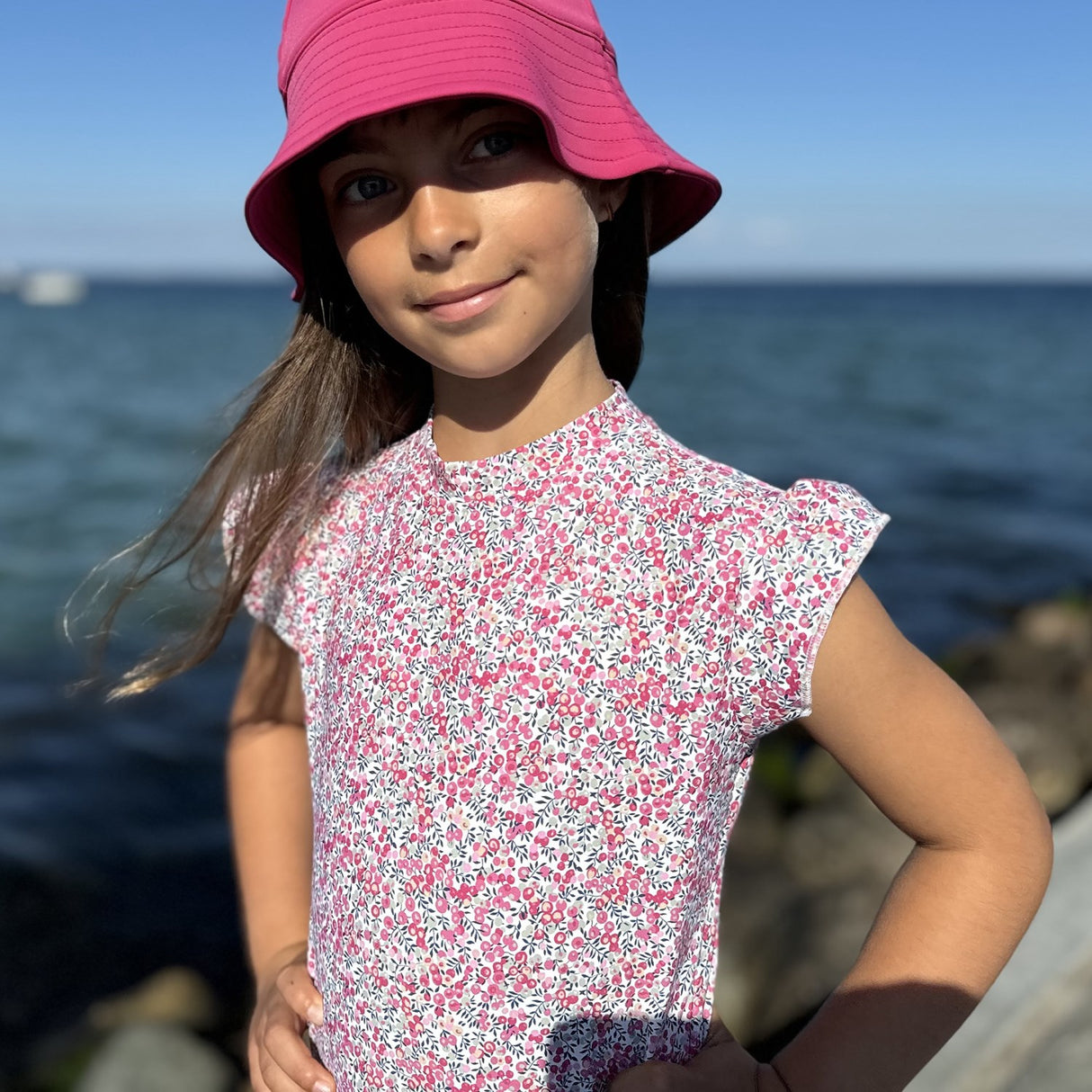 Petit Crabe Wiltshire Bud Beaa Swimsuit S/S - Made With Liberty Fabrics