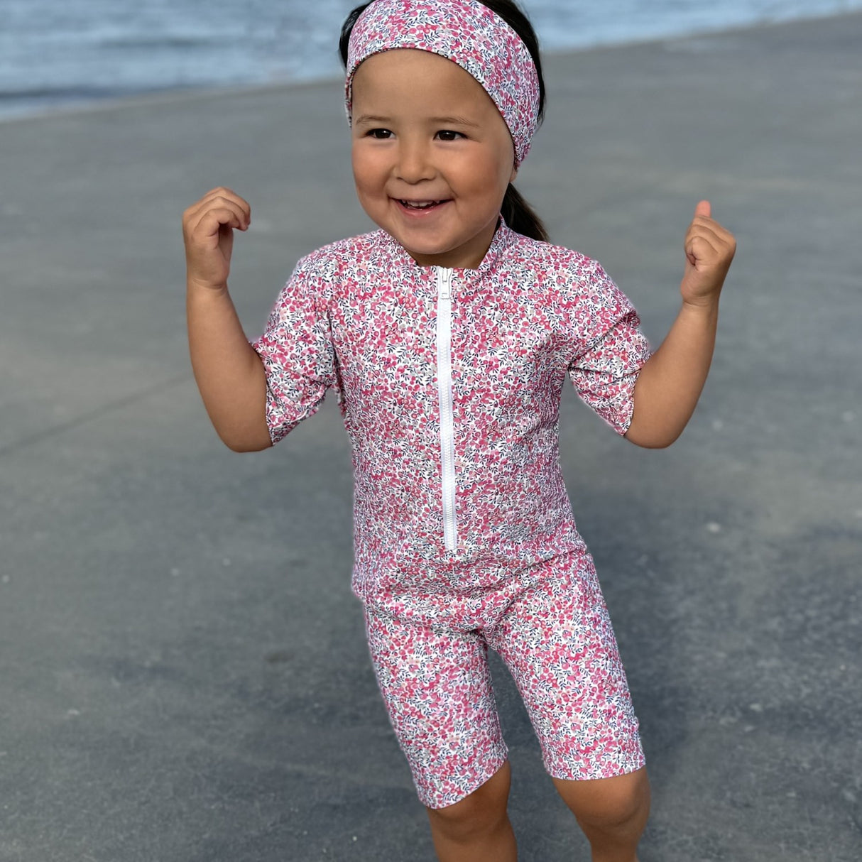 Petit Crabe Wiltshire Bud Natsu Sunsuit S/S - Made With Liberty© Fabric