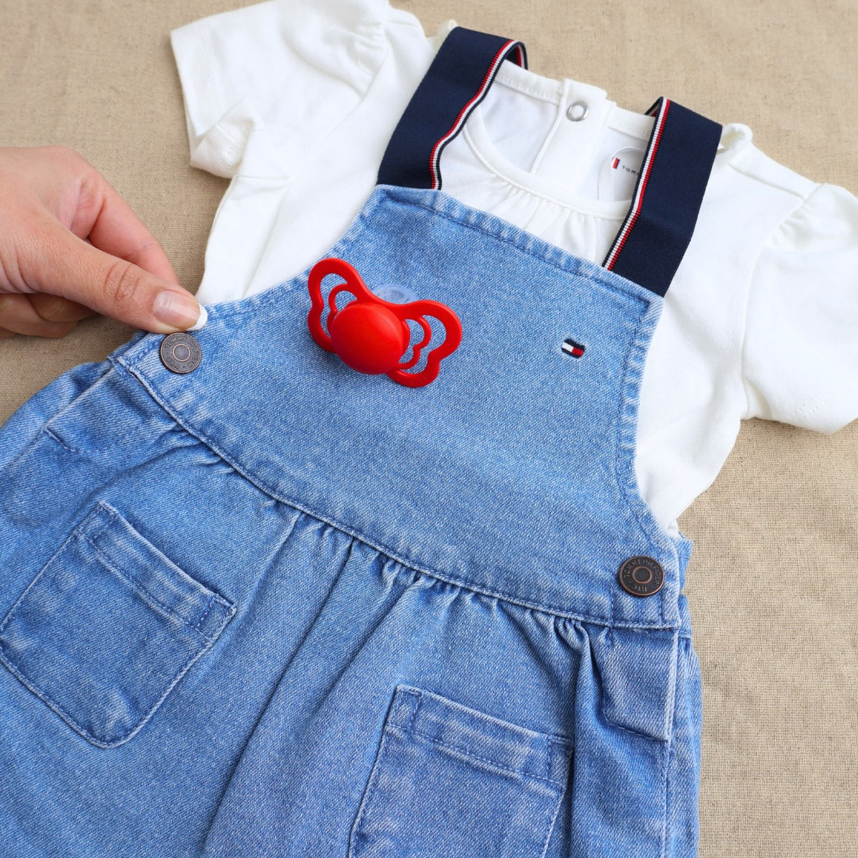 Tommy Hilfiger Denim Medium 01 Denim Dungaree Dress