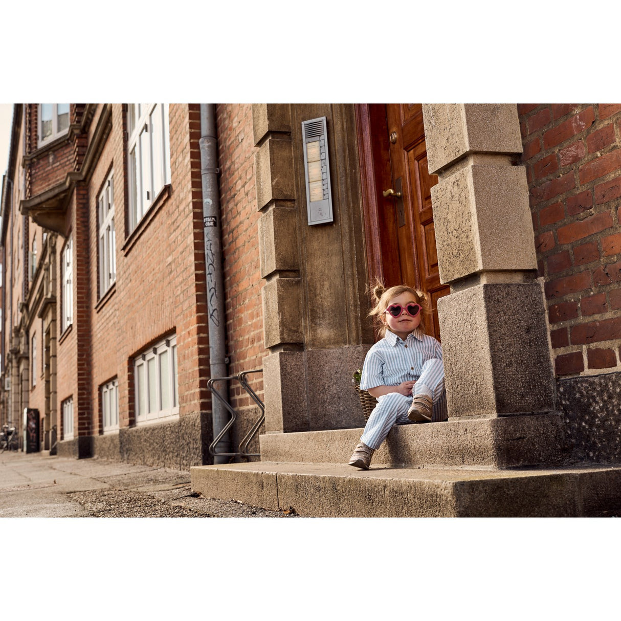 THE NEW Siblings X Luksusbaby Blue Fog Striped Ojo Pants