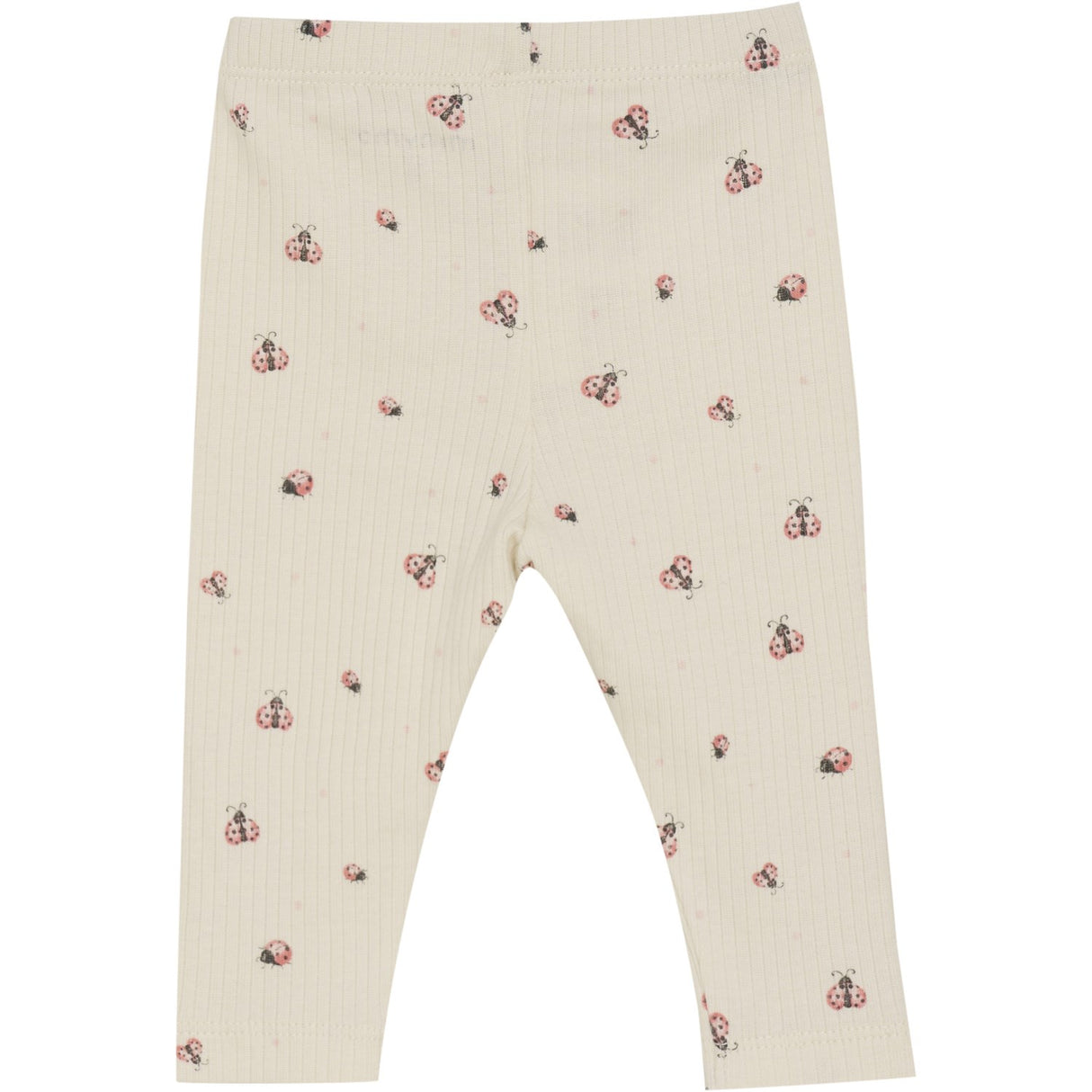 Minymo White Swan Leggings AOP Rib