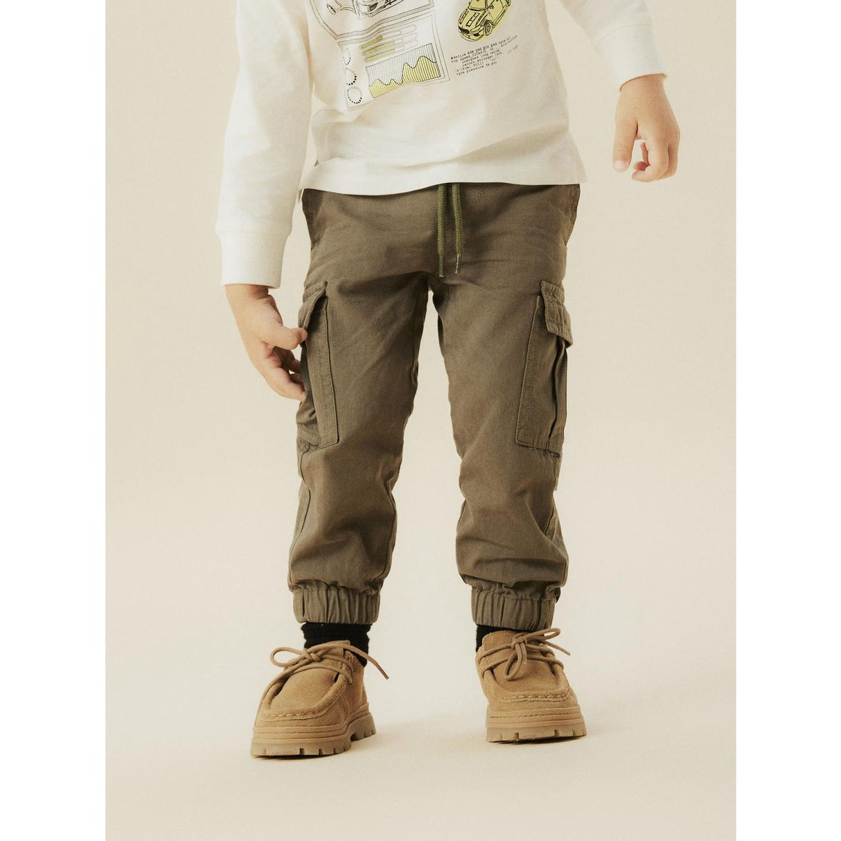 Name It Dusty Olive Nmmryan Twill Cargo Pants R 5553-Va Tb