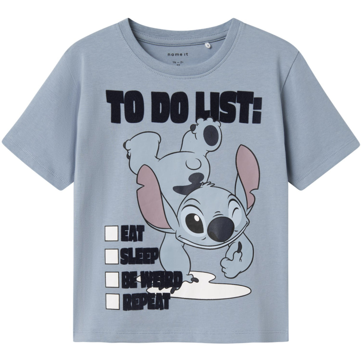 Name It Dusty Blue Nmmjudd Stitch Nreg Ss Top Wdi