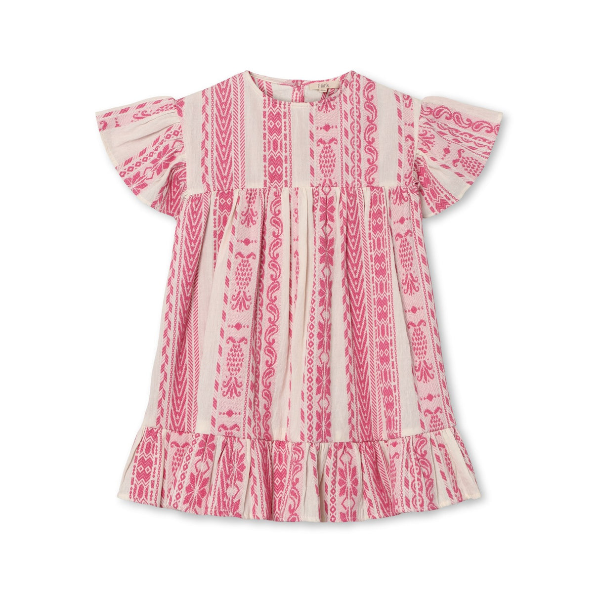Fliink Cloud Dancer Pink Stripe Addie Dress