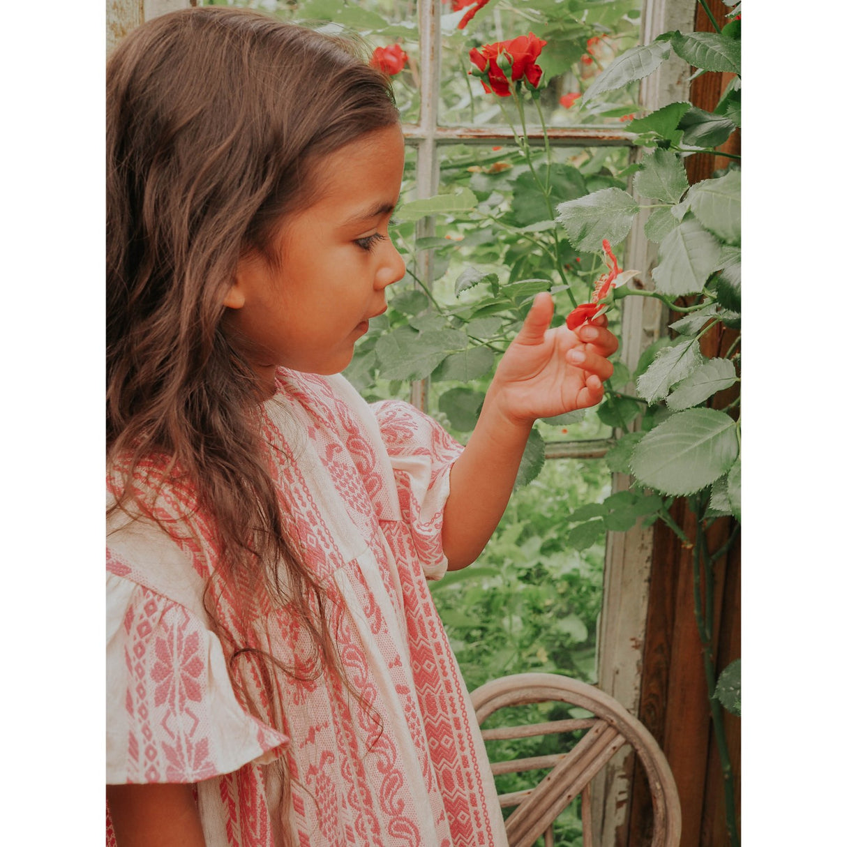 Fliink Cloud Dancer Pink Stripe Addie Dress