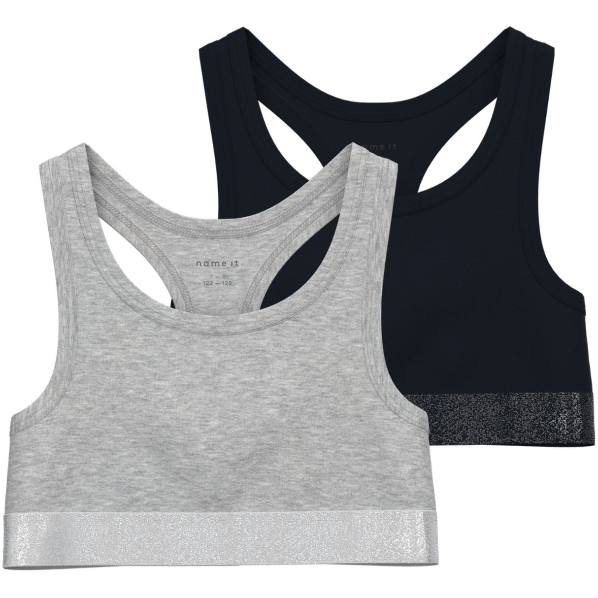 Name It Black Nkfshort Top 2P Noos