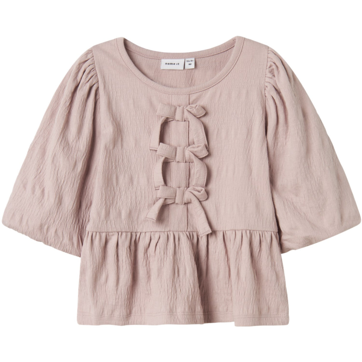Name It Burnished Lilac Nmfkesia 3/4 Sleeve Top
