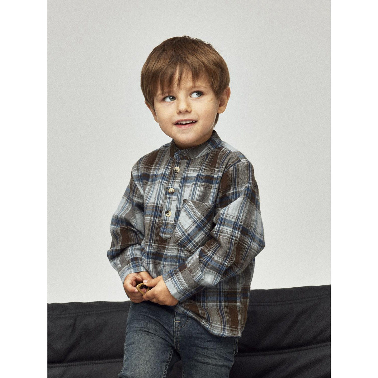 Name It Turkish Coffee Nmmlars Ls Nr Shirt