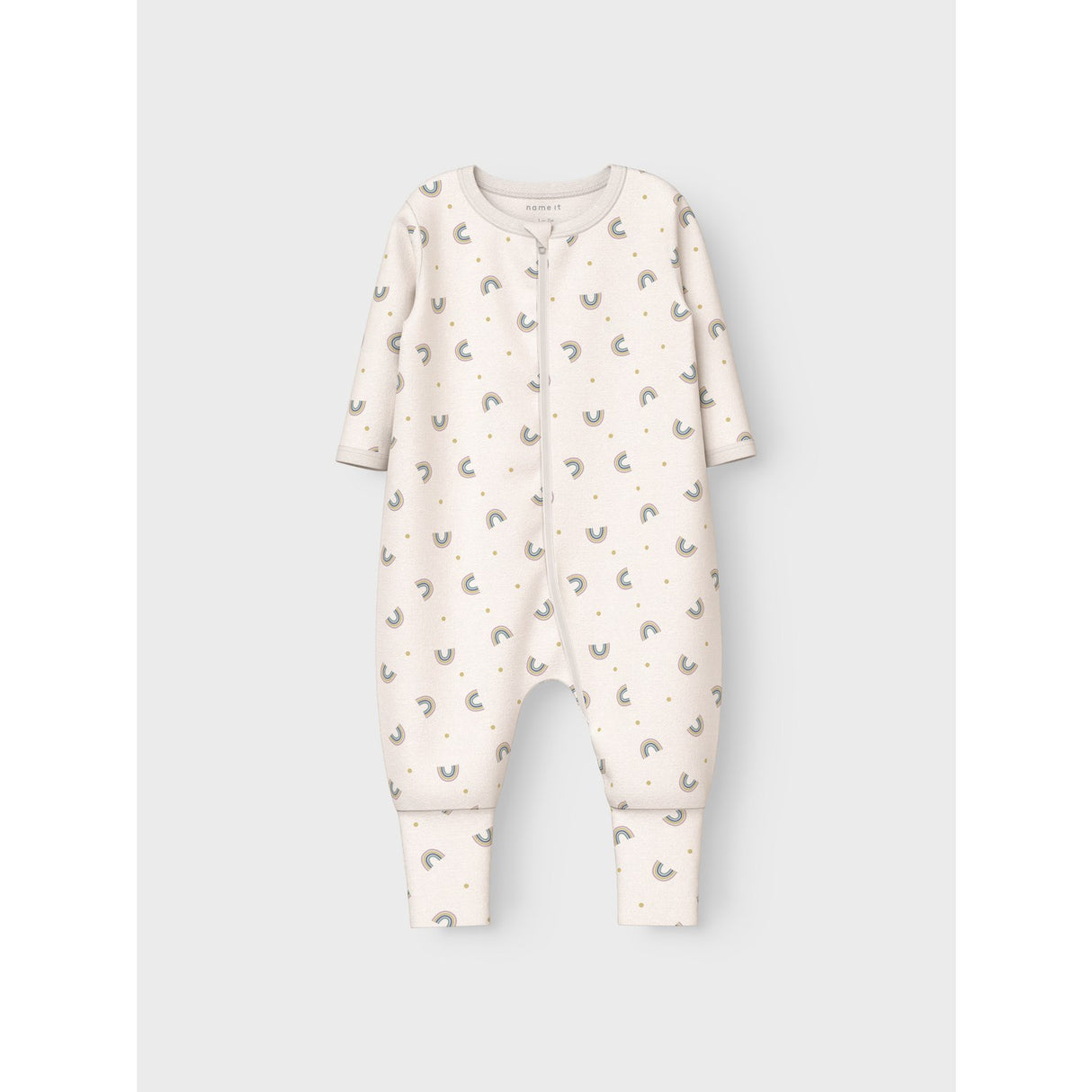 Name It Jet Stream Nbfnightsuit 2P Zip Ff Jet Rainbow Noos