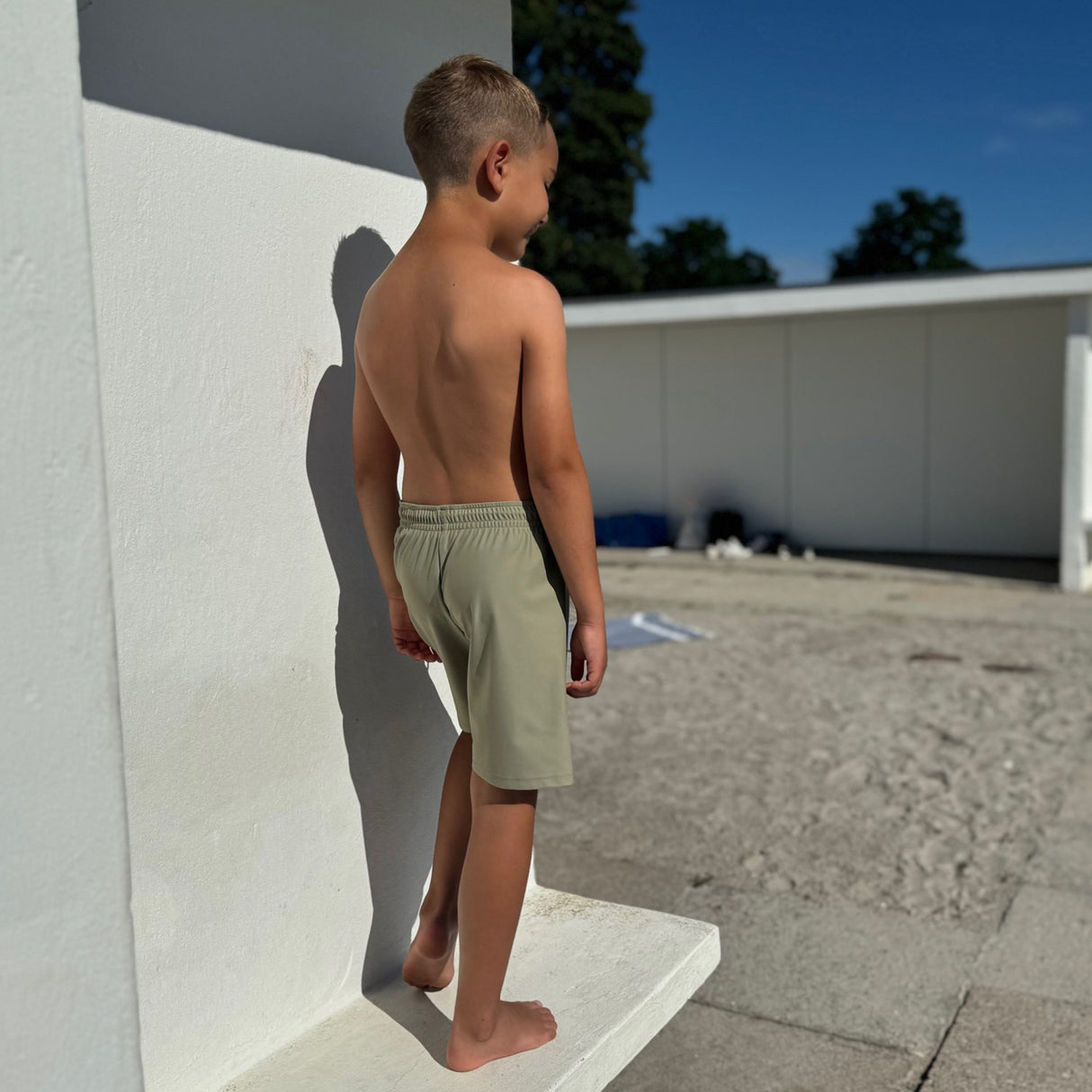 Petit Crabe Olive Alex Swim Shorts