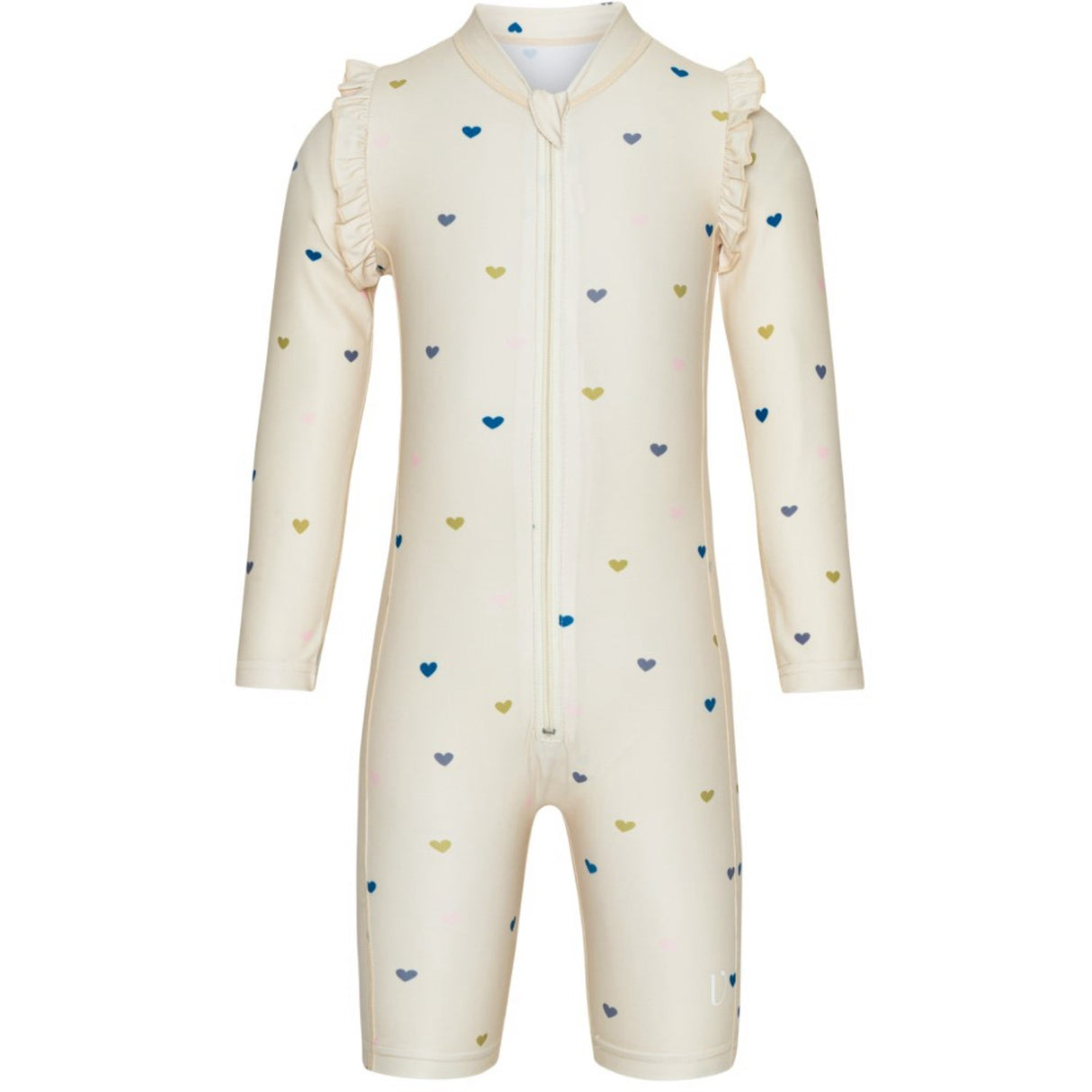 Vanilla COPENHAGEN Milk Hearts UV Swim BodySuit