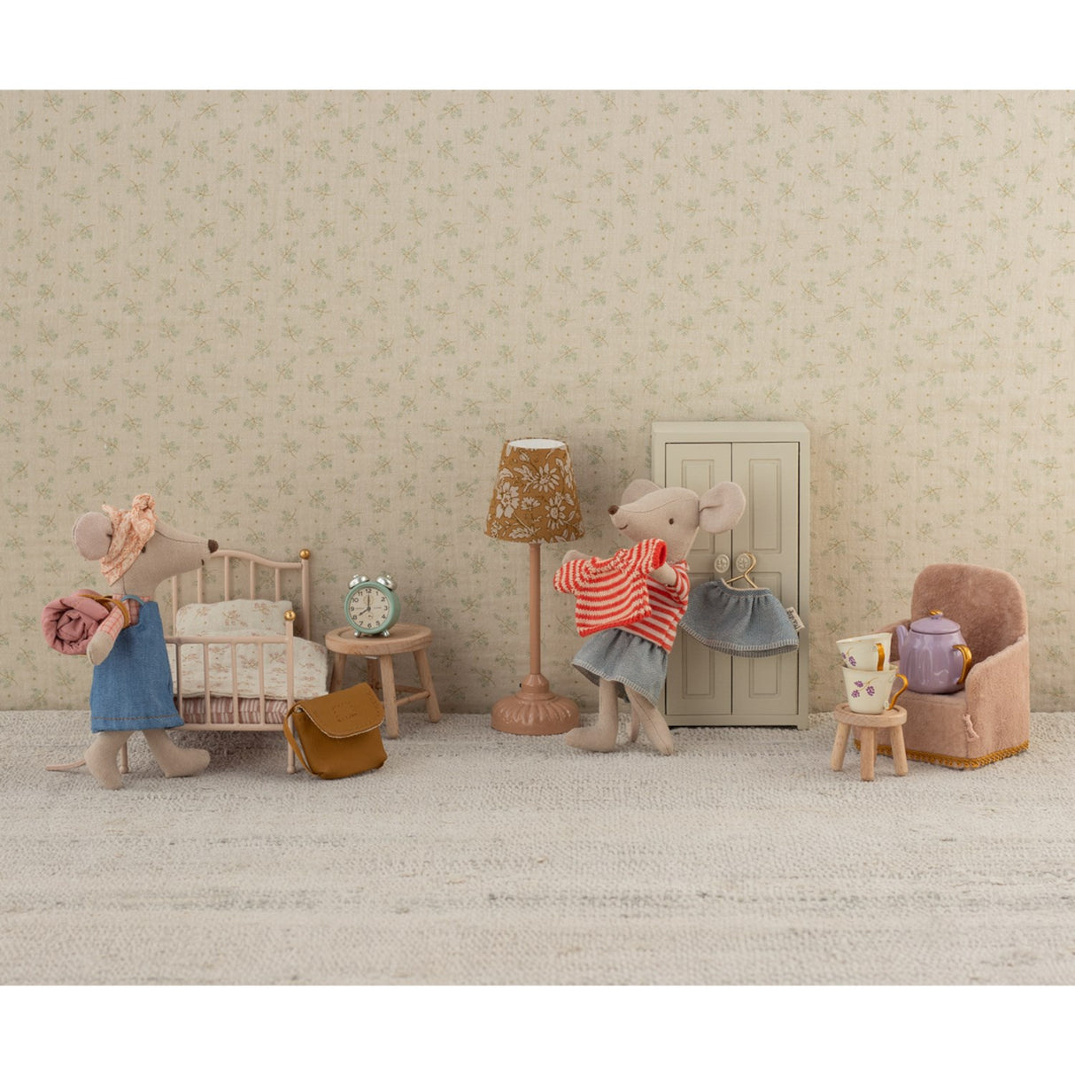 Maileg Knitted Sweater And Skirt, Big Sister Mouse