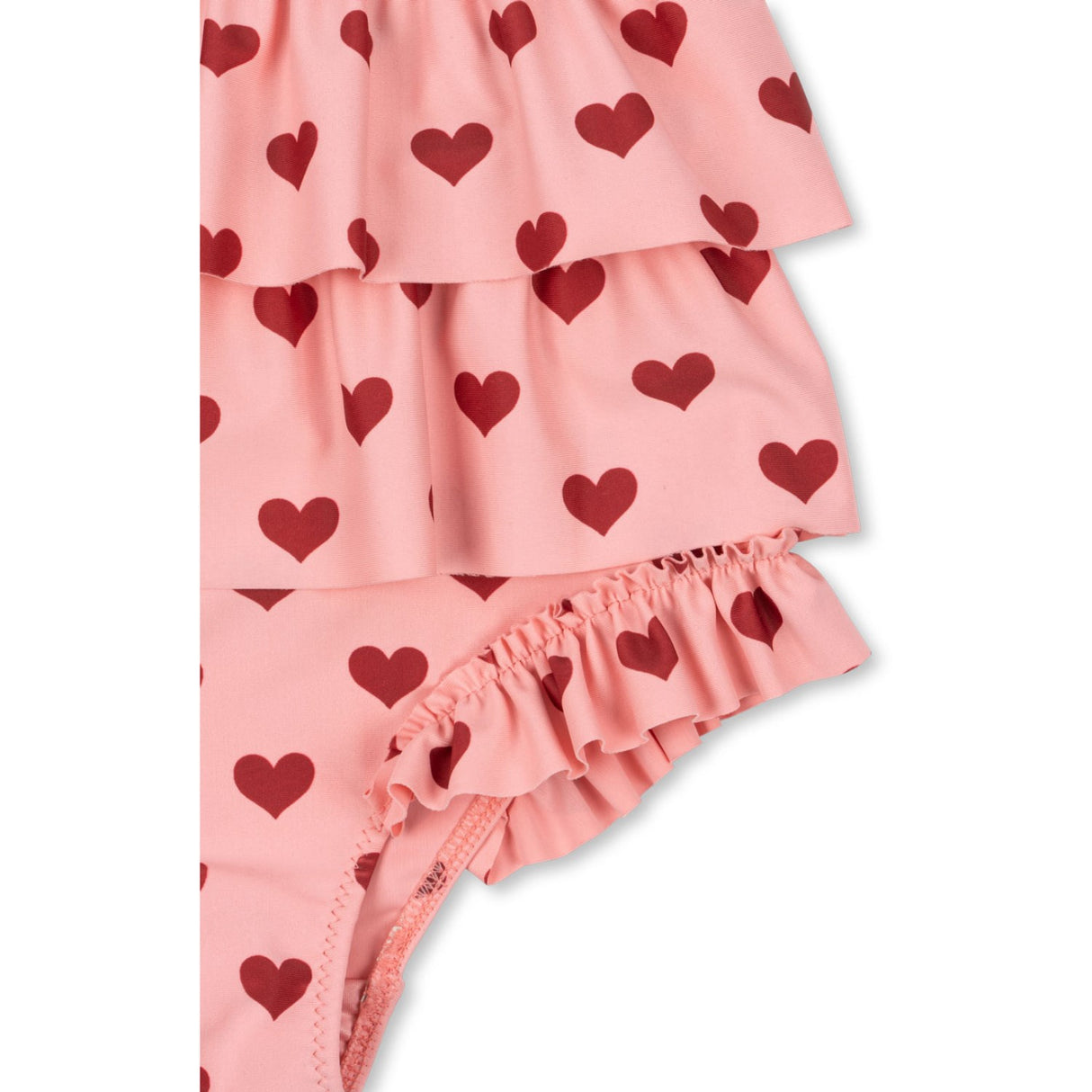 Konges Sløjd Amour Pink Manuca Frill Swimsuit Grs