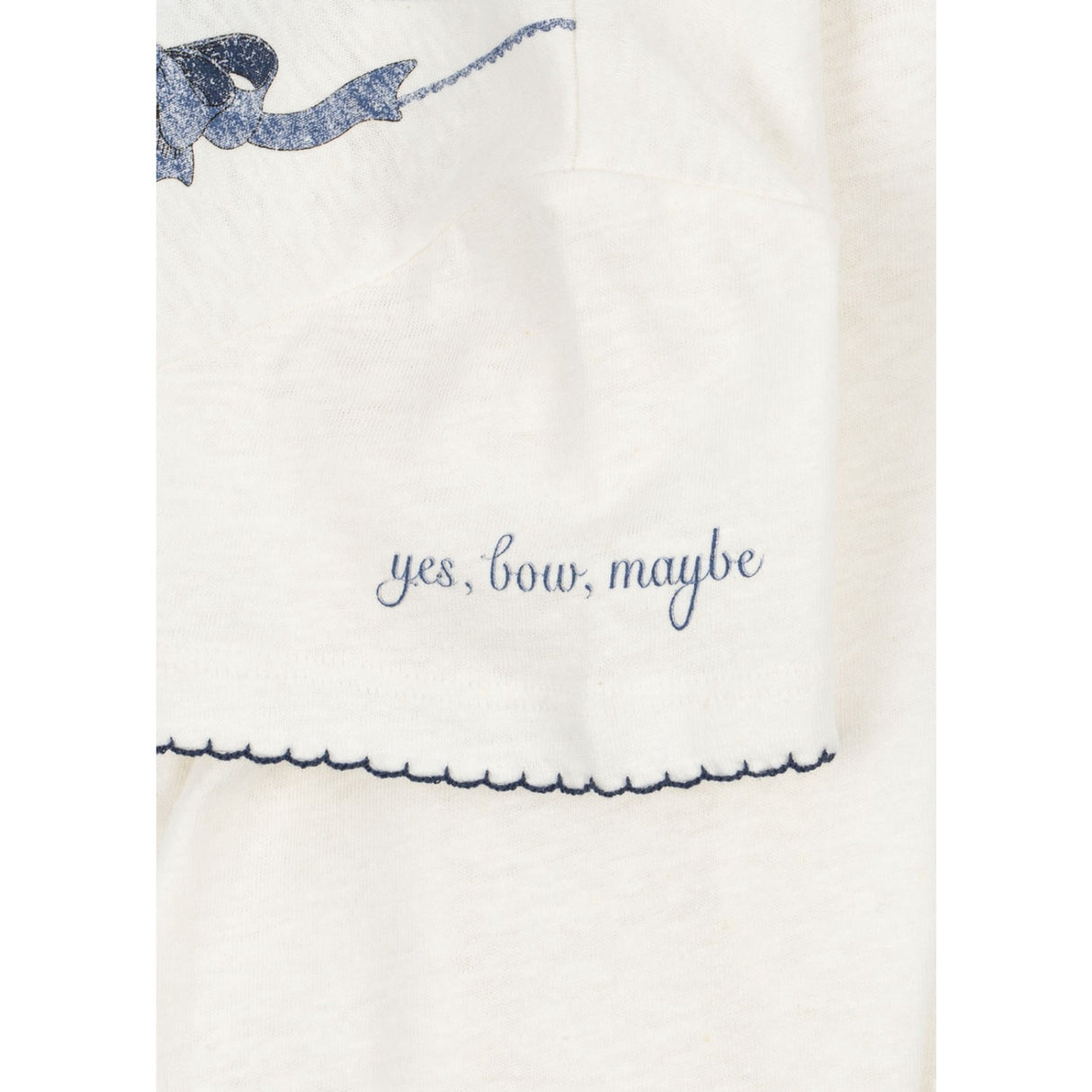Konges Sløjd Off White/Bow Collar Era Tee Ocs