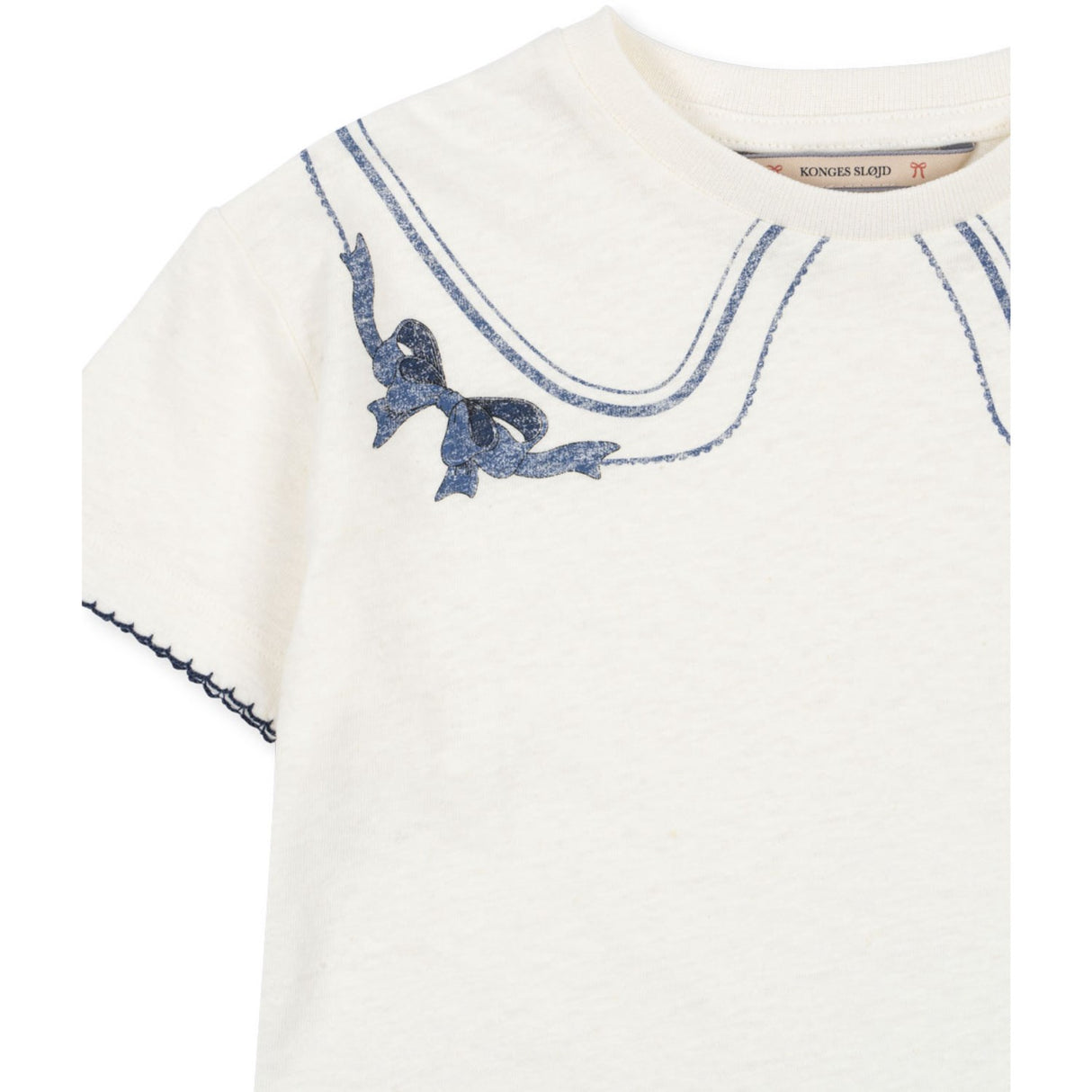Konges Sløjd Off White/Bow Collar Era Tee Ocs