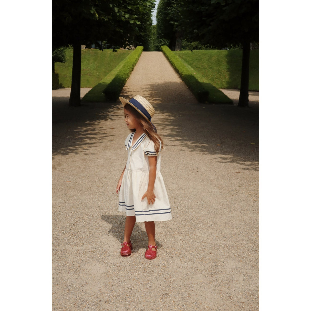 Konges Sløjd Optic White Allie Sailor Dress Gots