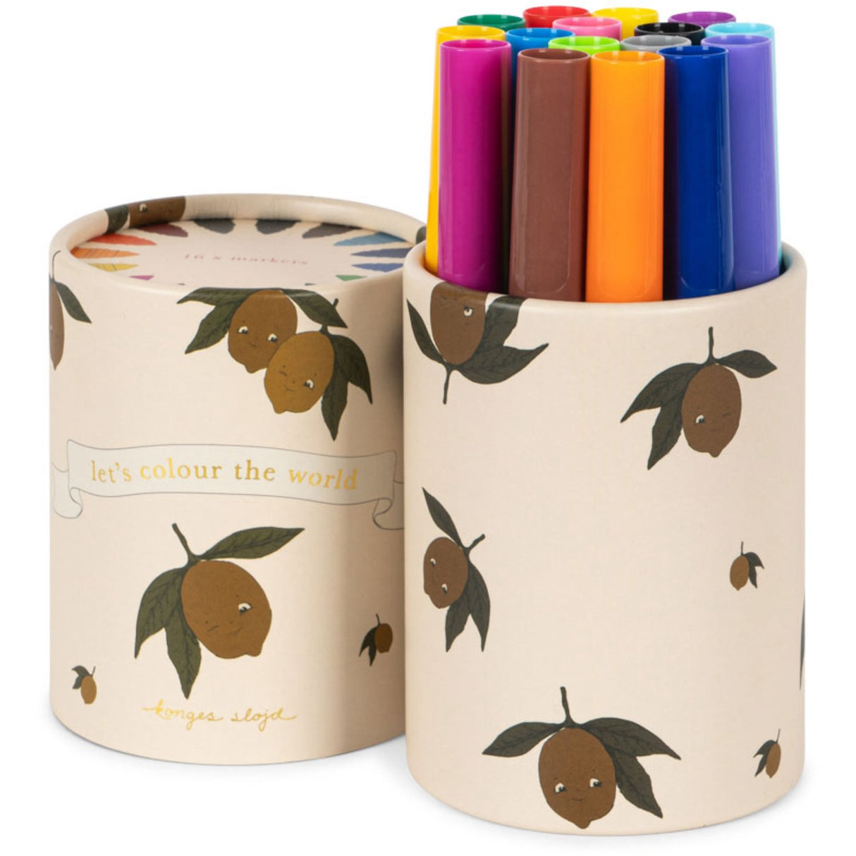 Konges Sløjd Lemon My Little Marker Set Fsc