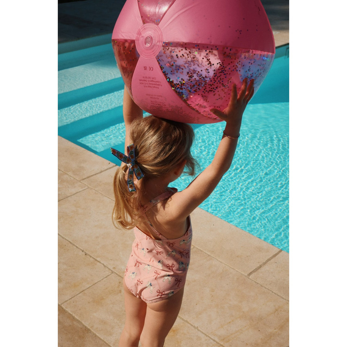 Konges Sløjd Transparent Pink Transparent Beach Ball