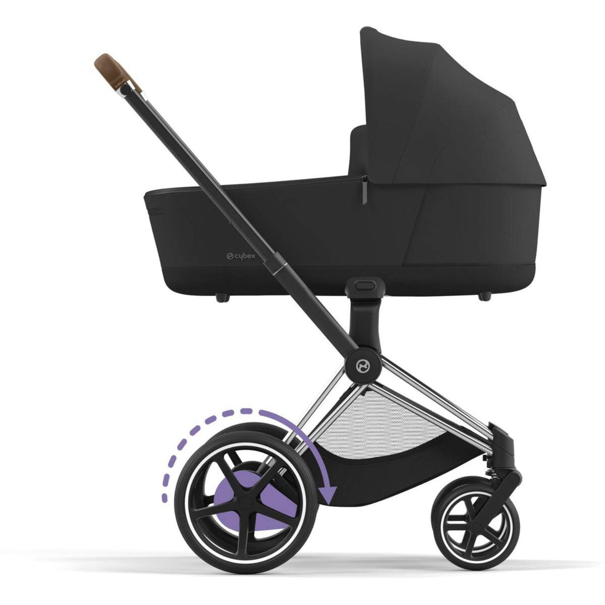 Cybex Chrome Brown E-Priam Fram Incl. Hard Seat Part