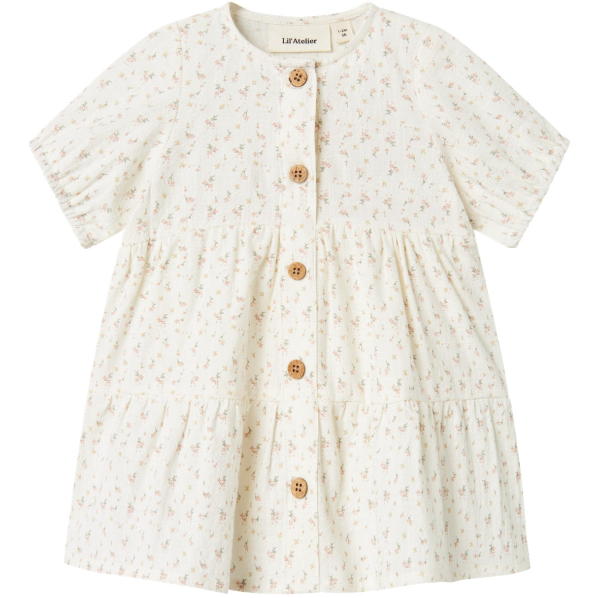 Lil'Atelier Coconut Milk Nbfhailey Ss Loose Body Dress Lil