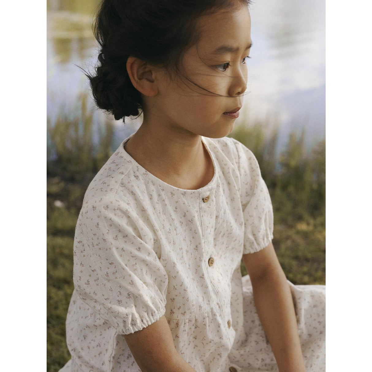 Lil'Atelier Coconut Milk Nmfhailey Ss Loose Dress Lil