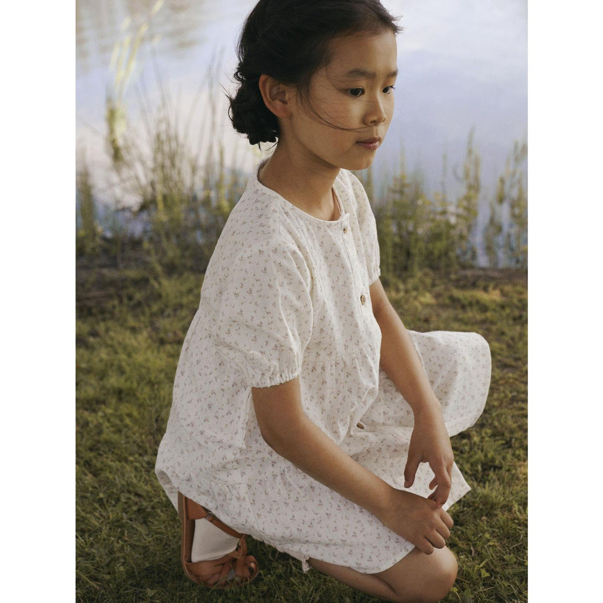 Lil'Atelier Coconut Milk Nmfhailey Ss Loose Dress Lil