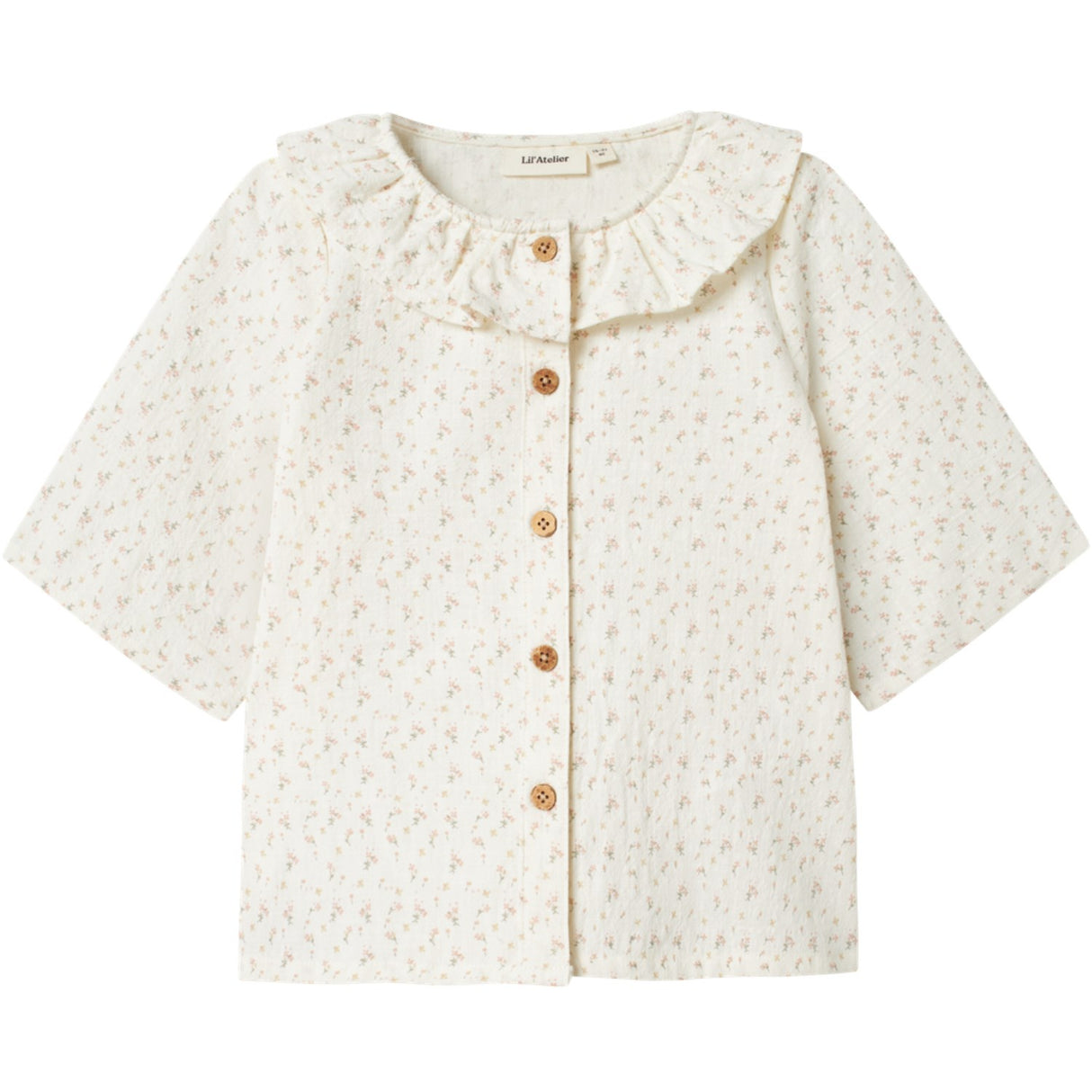 Lil'Atelier Coconut Milk Nmfhailey Ss Loose Shirt Lil
