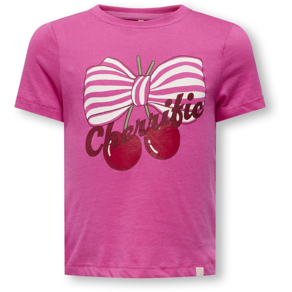 Kids ONLY MINI Fuchsia Fedora Bonbon Kmgcandy Life S/S Reg Printed Tee Jrs