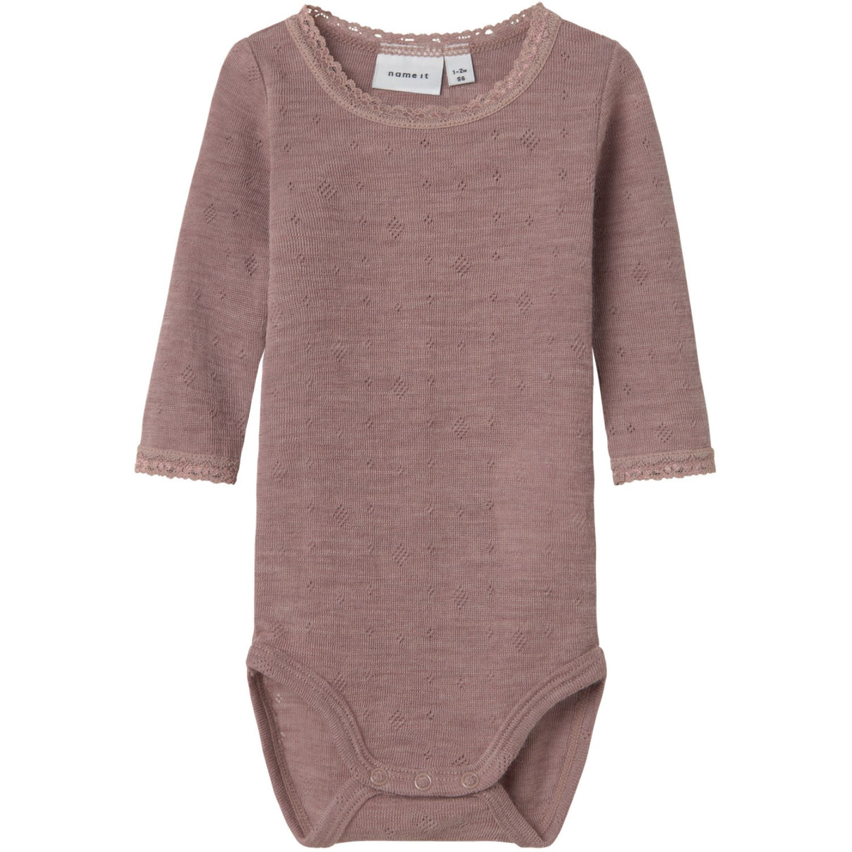 Name It Antler Nbfwang Wool Needle Ls Body Solid Noos