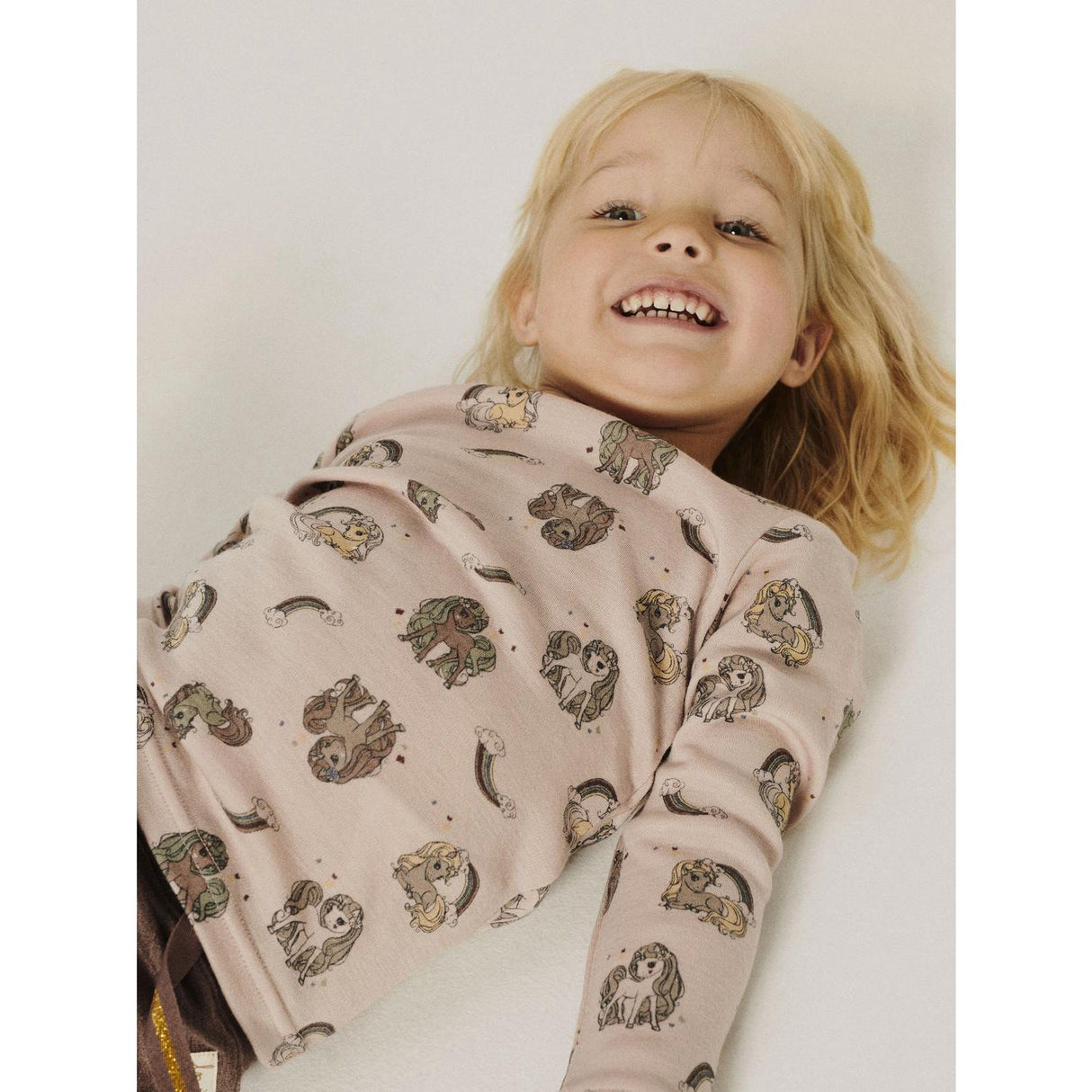 Name It Shadow Gray Unicorn Nmfwillit Wool Ls Top