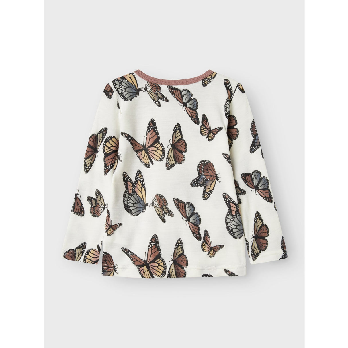 Name It Snow White Butterfly Nmfwillitus Wool Ls Top Noos