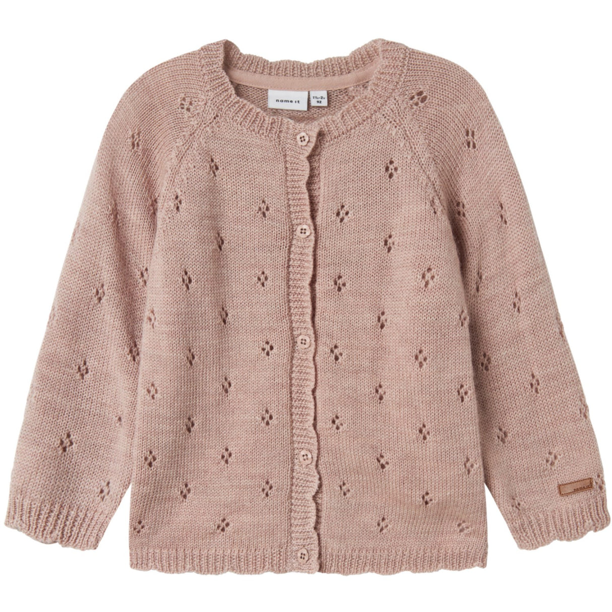 Name It Shadow Gray Nmfwrilla Wool Ls Knit Card