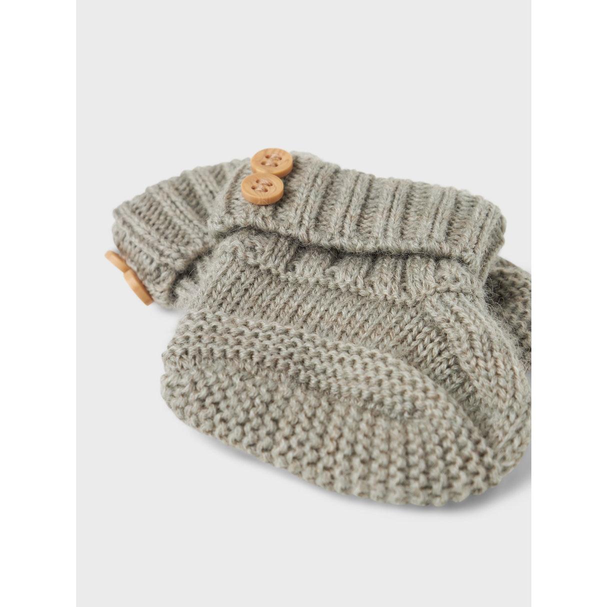 Name It Dried Sage Nbmwrilla Wool Knit Slippers