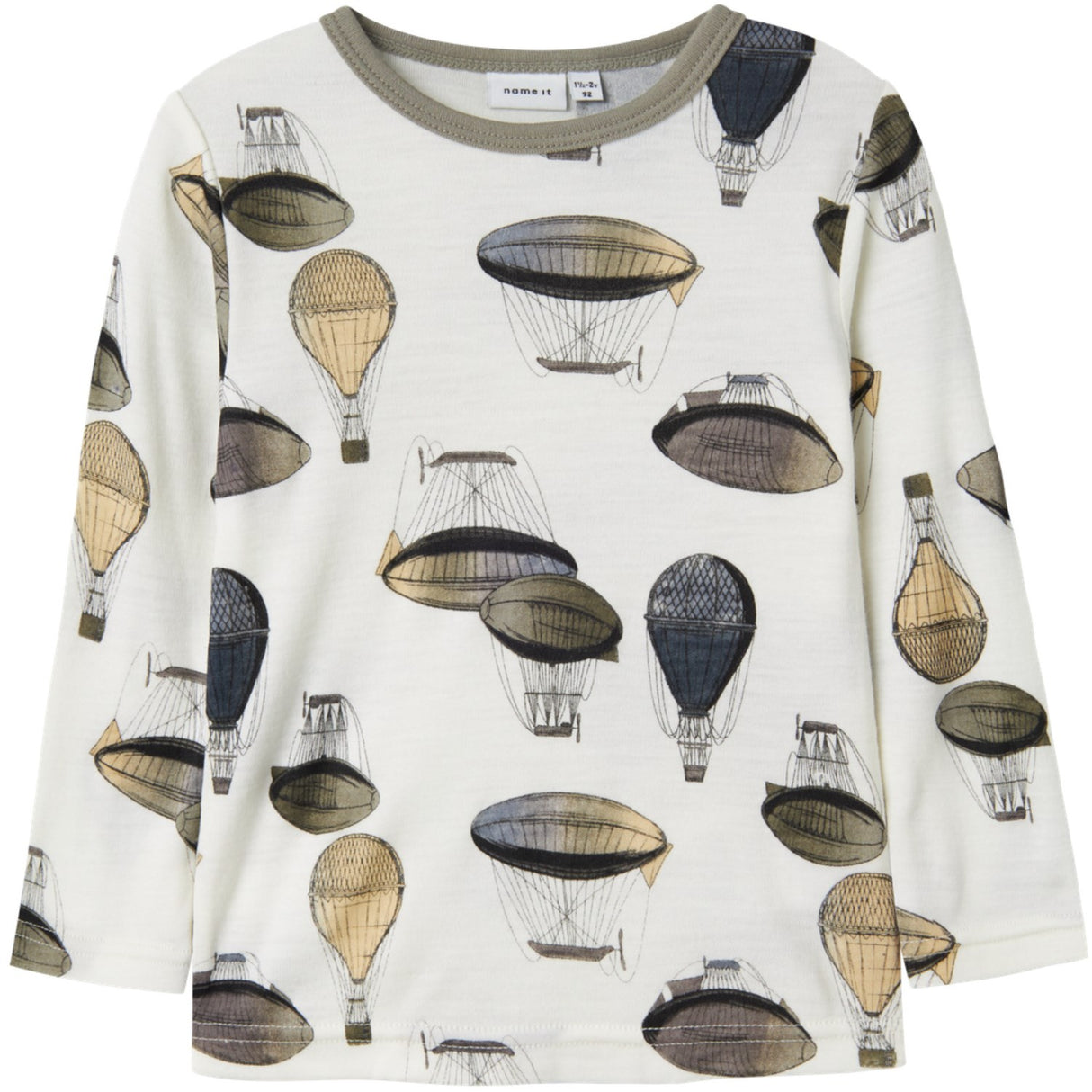 Name It Snow White Air Balloon Nmmwillitus Wool Ls Top Noos