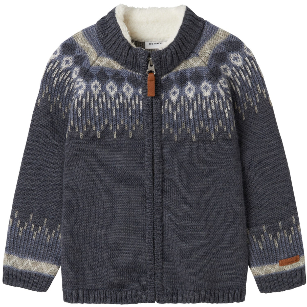 Name It Ombre Blue Iceland Nmmwriss Wool Ls Knit Card