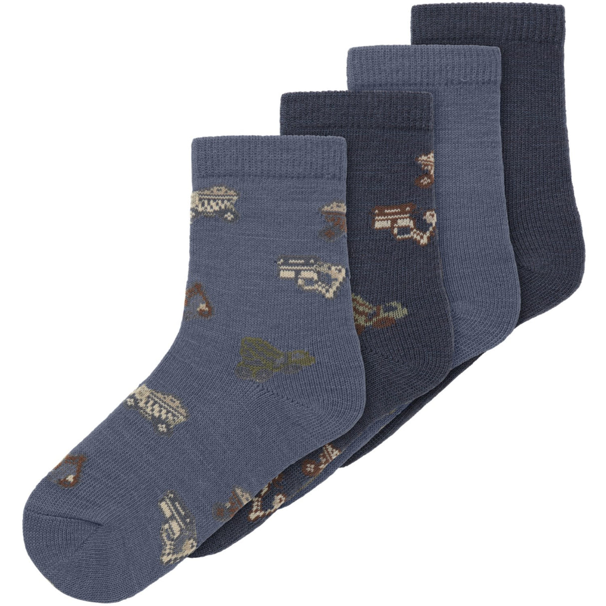Name It Folkstone Gray Nmmwak Wo/Bl 4P Socks