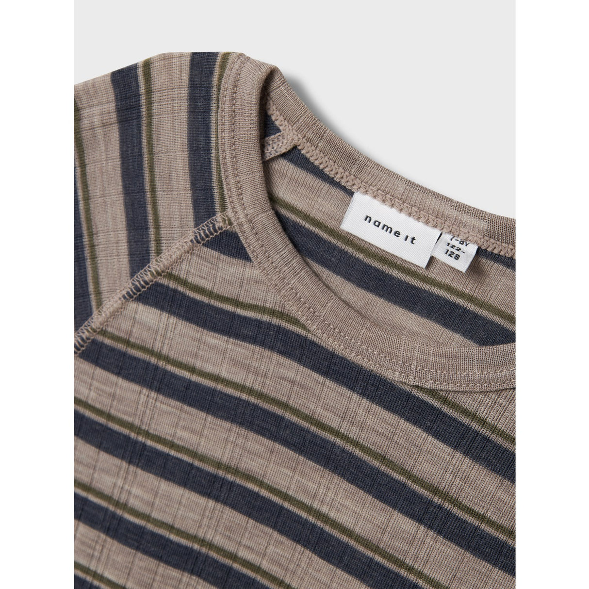 Name It Satellite Ombre Blue Nkmwang Wool Needle Ls Top Stripe