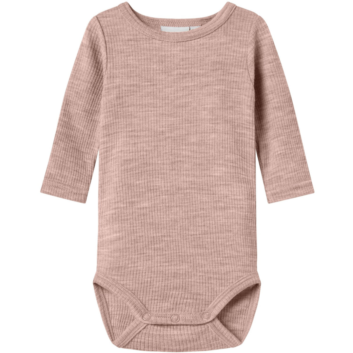 Name It Shadow Gray Nbnwax Wool Rib Ls Body Noos