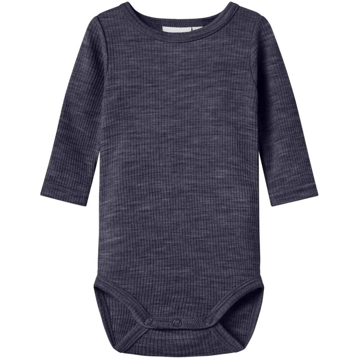 Name It Ombre Blue Nbnwax Wool Rib Ls Body Noos