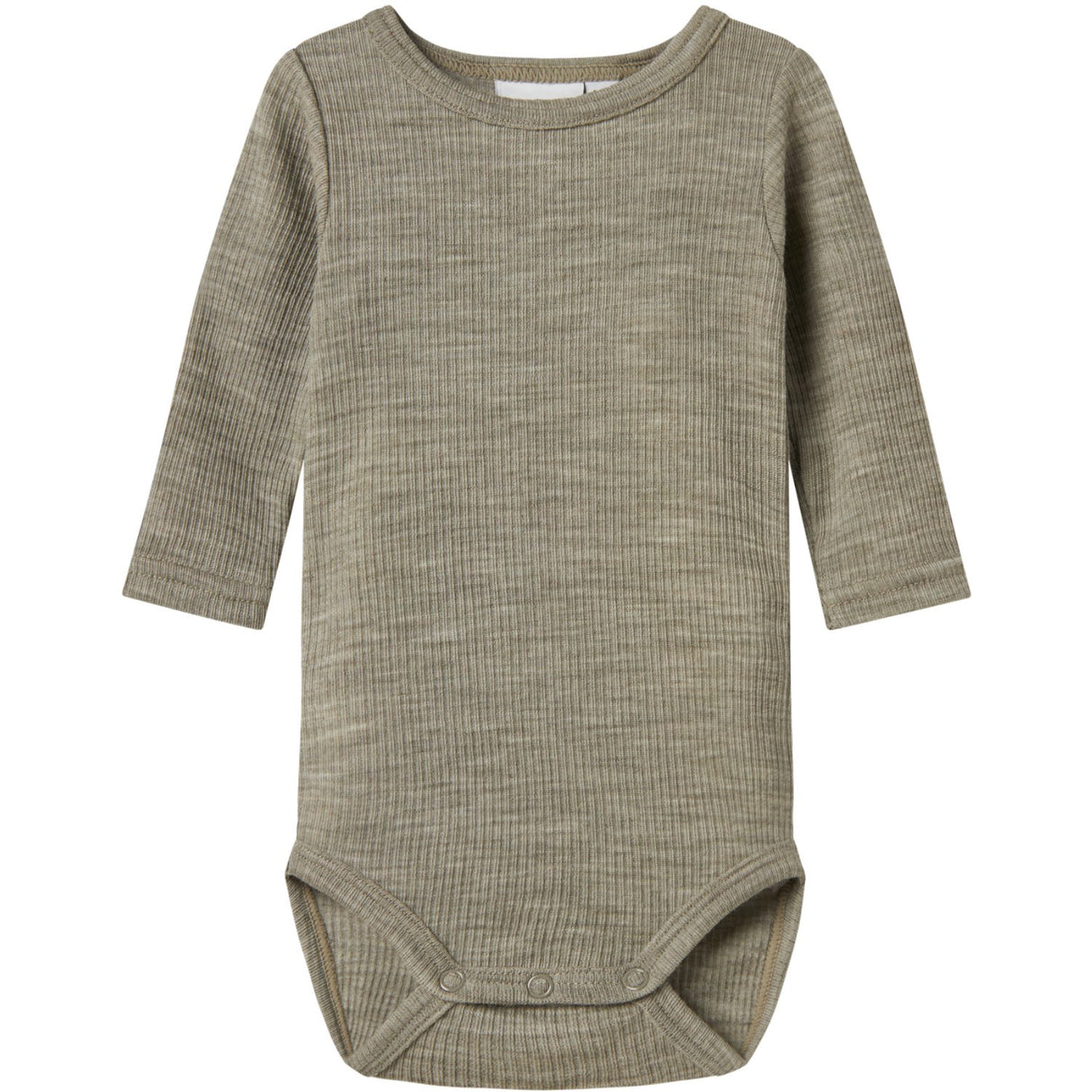 Name It Dried Sage Nbnwax Wool Rib Ls Body Noos