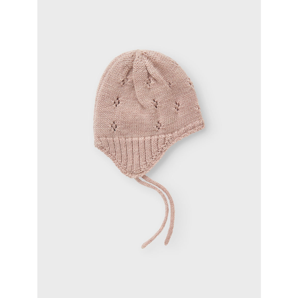 Name It Shadow Gray Bow Nbfwrilla Bow Wool Knit Hat