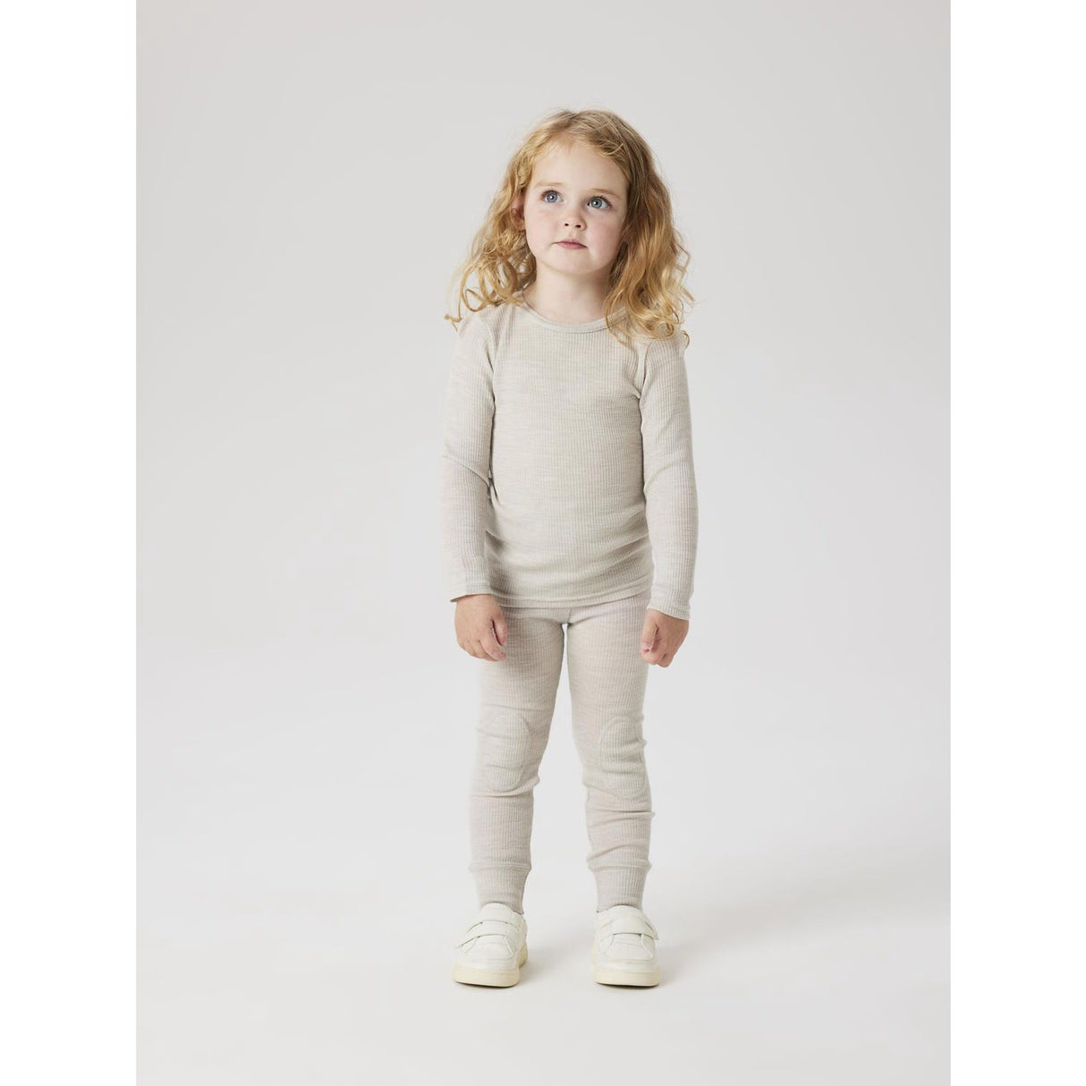 Name It Nacreous Cloud Nmnwax Wool Rib Leggings Noos