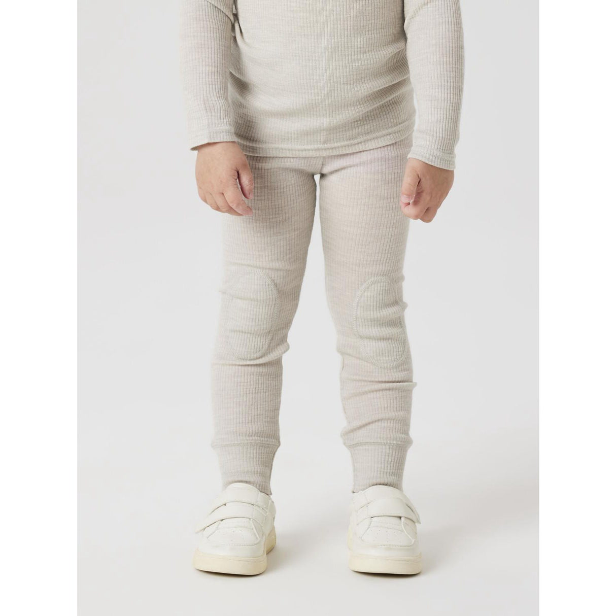 Name It Nacreous Cloud Nmnwax Wool Rib Leggings Noos