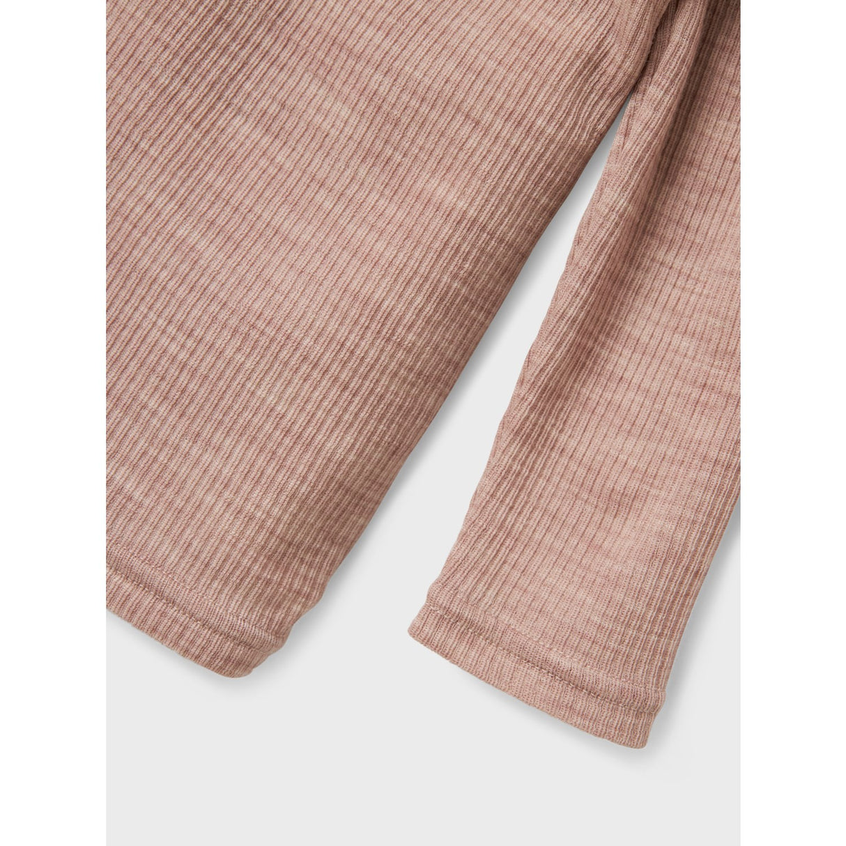 Name It Shadow Gray Nmnwax Wool Rib Ls Top Noos