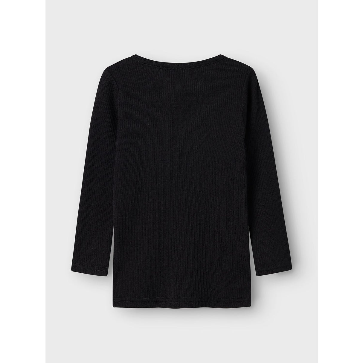 Name It Black Nmnwax Wool Rib Ls Top Noos