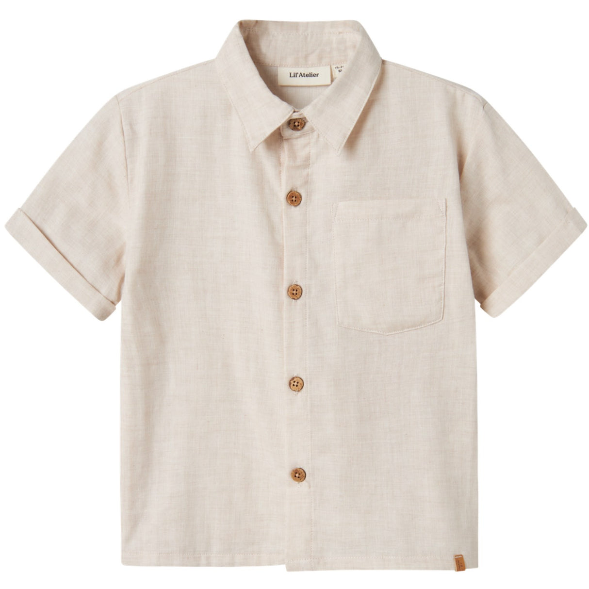 Lil'Atelier Bleached Sand Nmmtarou Ss Loose Shirt Lil