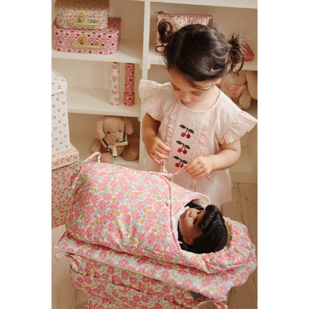 Konges Sløjd Peony Stripe Ellie Frill Top Gots