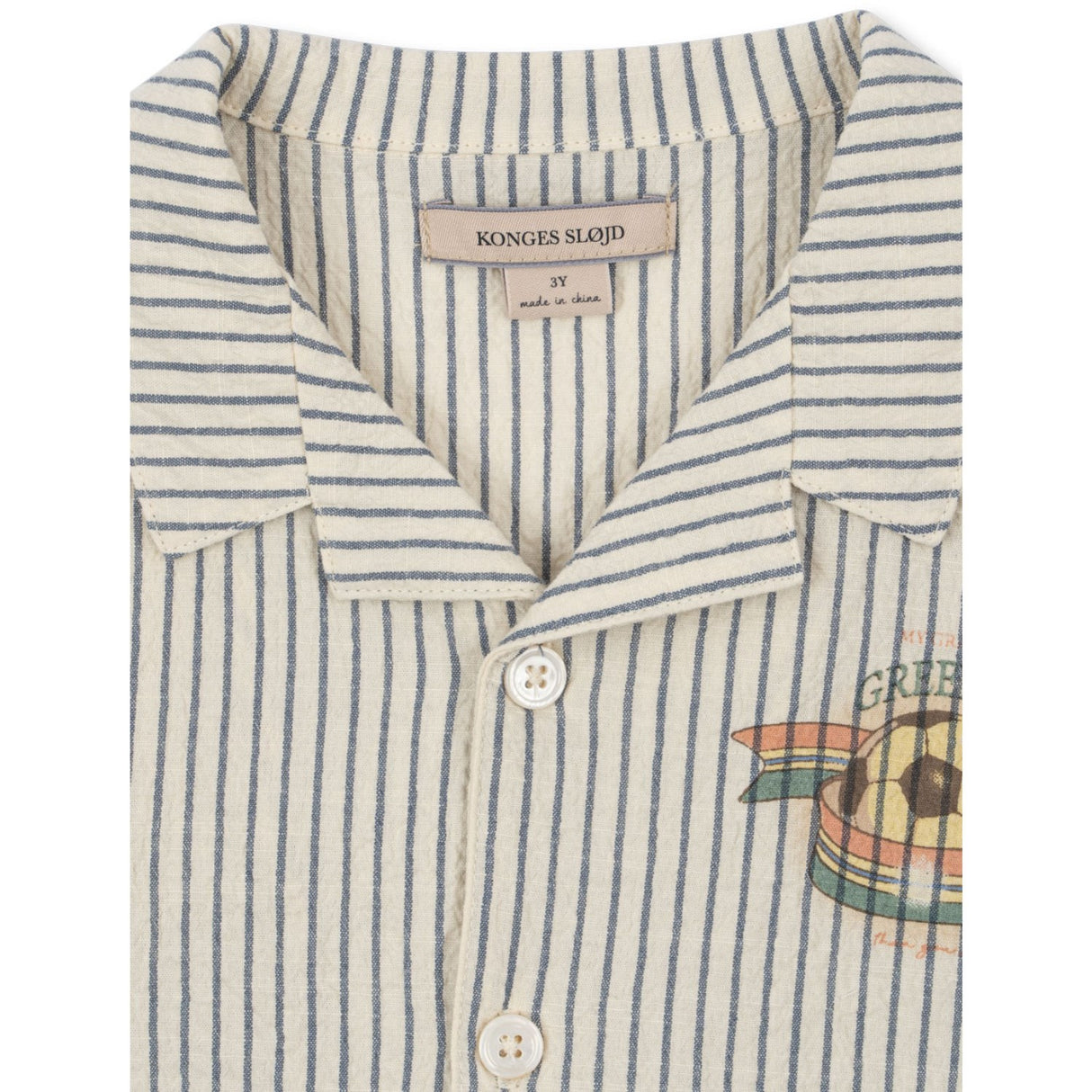 Konges Sløjd Stripe Bluie Elliot Ss Shirt Gots