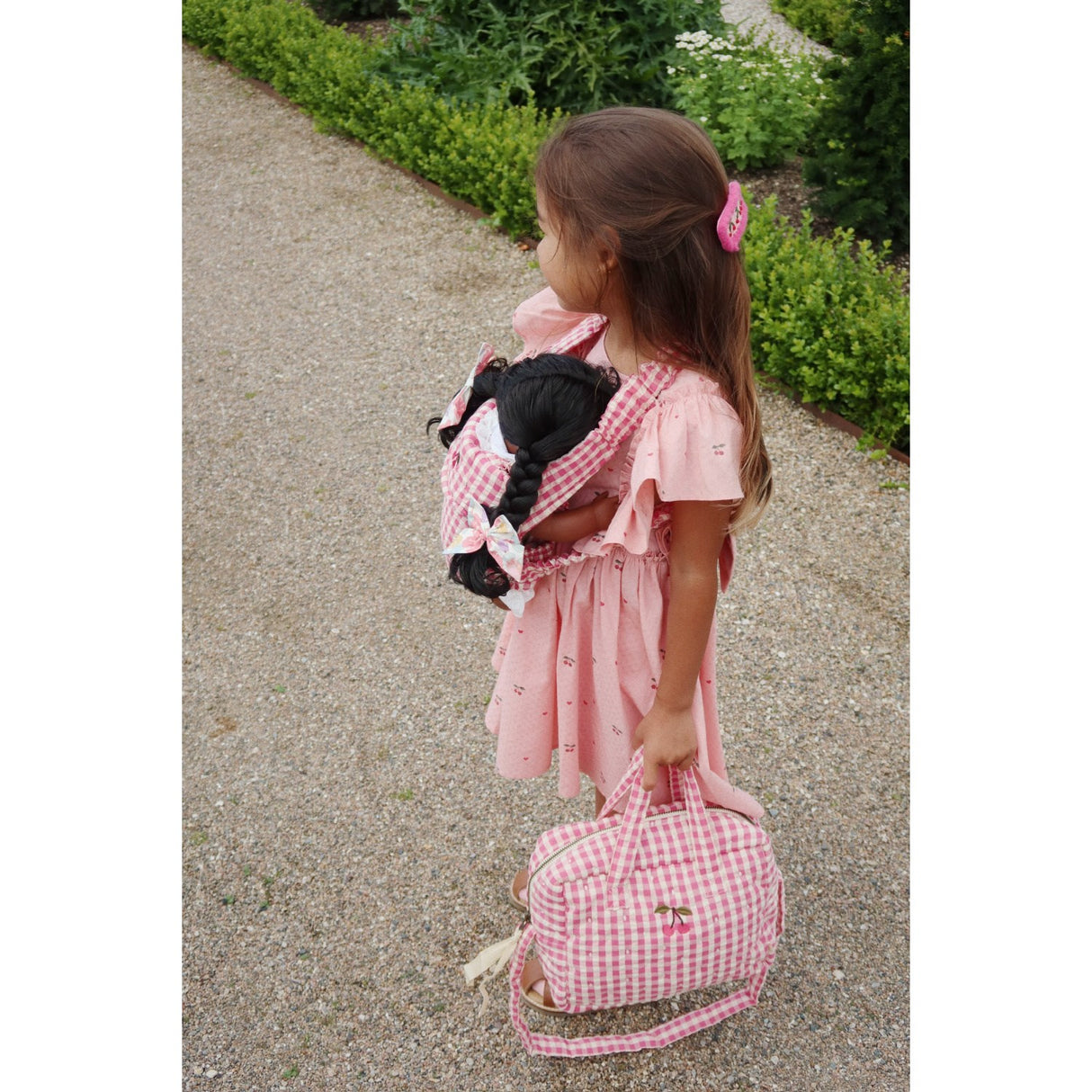 Konges Sløjd Bubblegum Check Doll Bag