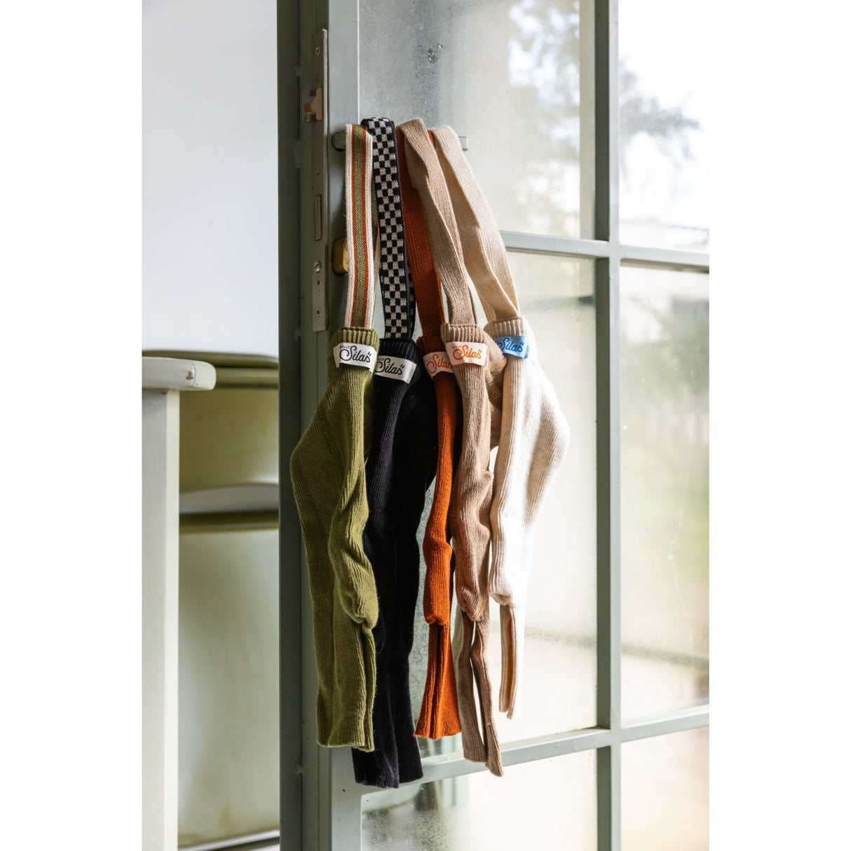 Silly Silas Classic Black Checked Shorty Tights With Braces